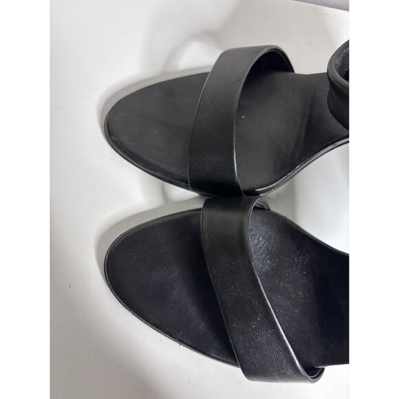 CASADEI Black Heels Pellame NAPPA NERO Hi Ankle Tie Leather Sandals Stiletto 6.5 - Picture 5 of 7